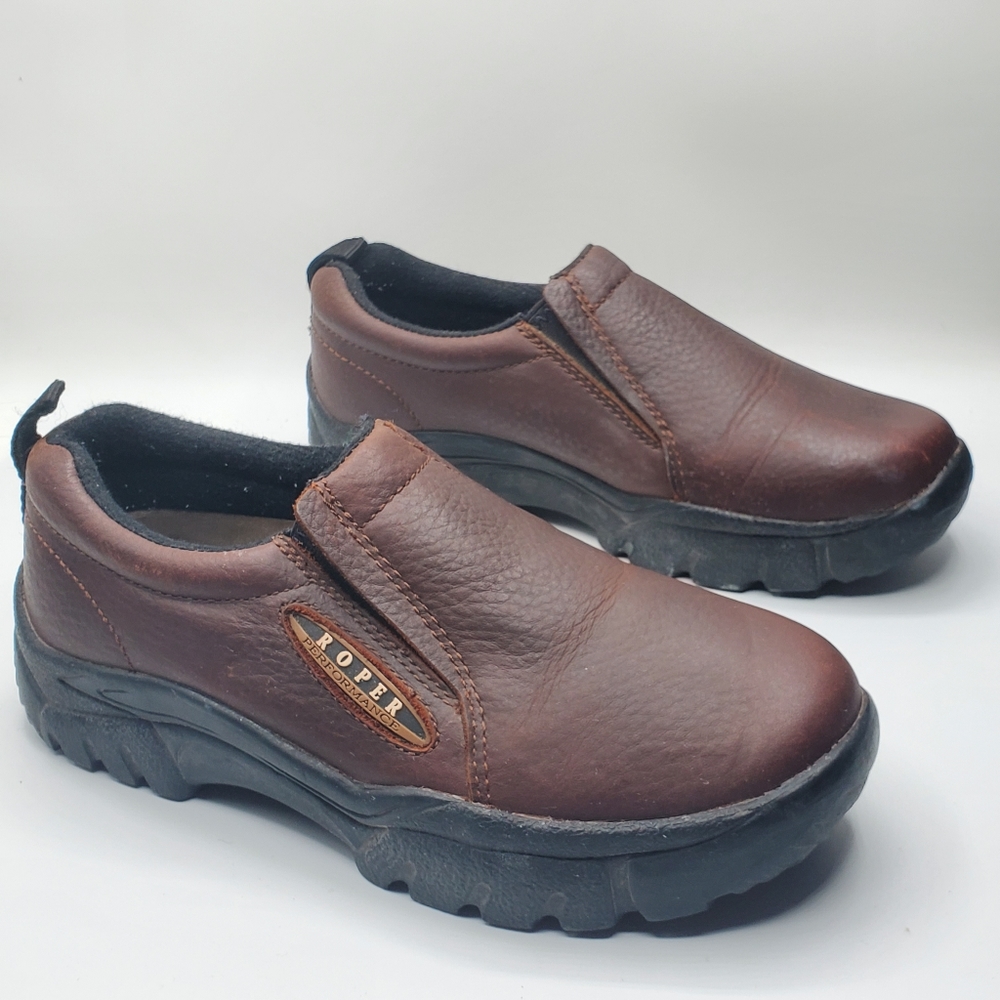 Roper performance leather slipon shoes size 7 - Picture 5 of 12
